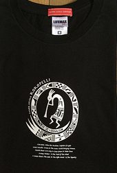 Kokopelli Tシャツ半袖（ブラック・Sサイズ）